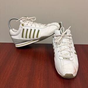 K-Swiss Sneakers Womens Size 5.5 White‎ Green Athletic Shoes See Details